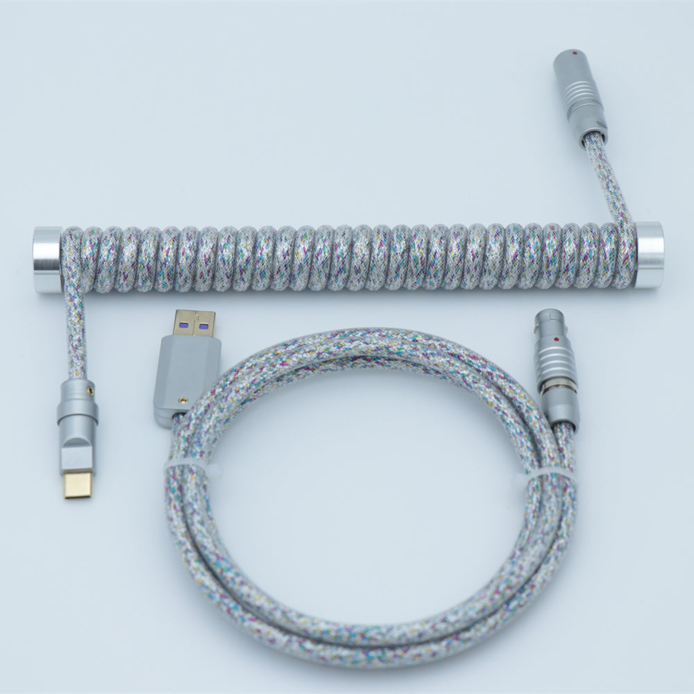 YUNZII Custom Coiled Aviator USB Cable Cord - Blinking