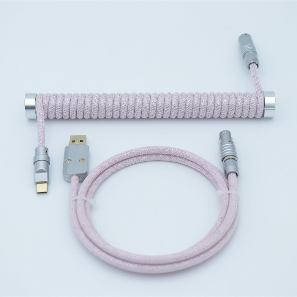 YUNZII Custom Coiled Aviator USB Cable Cord - Blinking