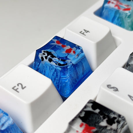 YUNZII Koi Fish Resin Artisan Keycaps