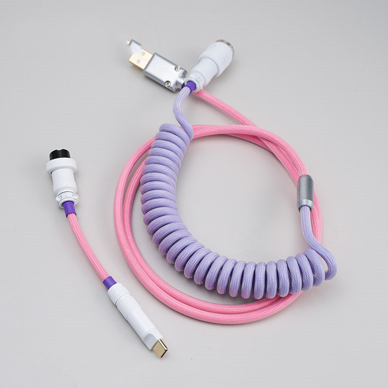 YUNZII Custom Coiled Aviator USB Cable - Ice Cream