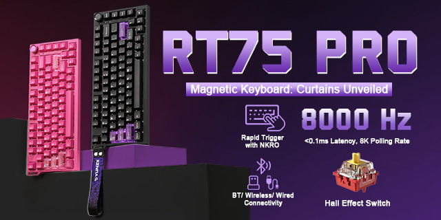 YUNZII RT75 PRO Dual-8K Rapid Trigger Gaming Keyboard – YUNZII