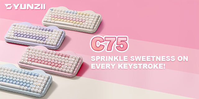 YUNZII C75 Cake Meow Mechanical Keyboard is NOW LIVE! – YUNZII
