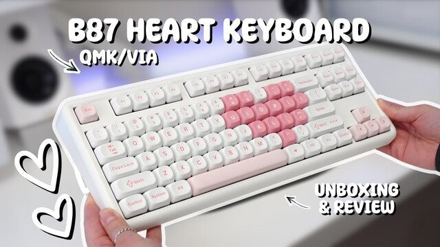 YUNZII B87 Heart Design Mechanical Keyboard Video Review – YUNZII