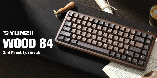 YUNZII WOOD84 Wireless Mechanical Keyboard is Now Live – YUNZII