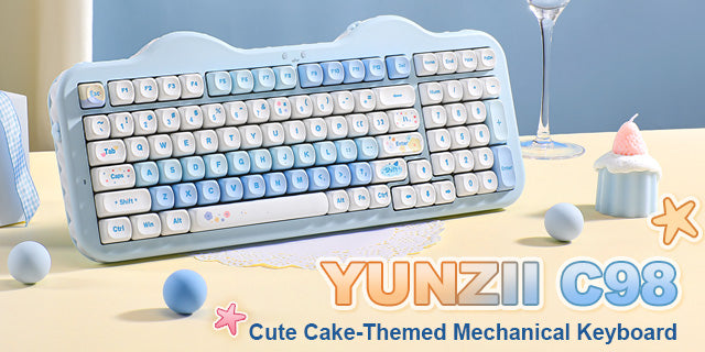YUNZII C98 Cake Meow Wireless Mechanical Keyboard Now Live