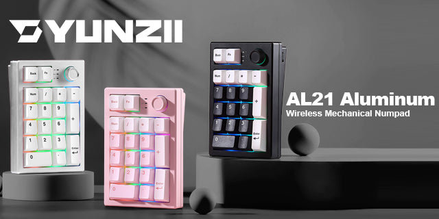 YUNZII AL21 Wireless Aluminum Mechanical Numpad Keyboard Now Live!