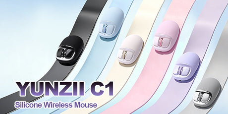 YUNZII C1 Squishy Silicone Wireless Mouse — New Colors Unveiled for Every Desk Setup