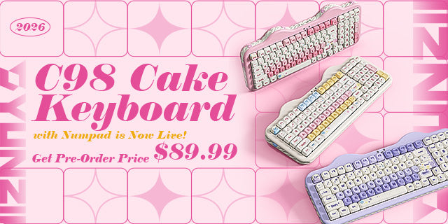 YUNZII C98 Cake Keyboard with Numpad Is Now Live – YUNZII KEYBOARD