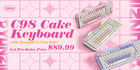 YUNZII C98 Cake Keyboard with Numpad Is Now Live -- Get Pre-Order Price + Gift!