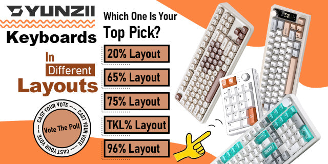 YUNZII Keyboards in Different Layouts: Which One Is Your Top Pick?