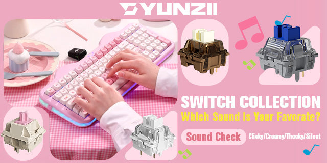 YUNZII Switches Collection: Which Sound Is Your Favorite?