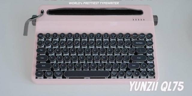 YUNZII Retro Typewriter Keyboard Video Review QL75 – YUNZII KEYBOARD