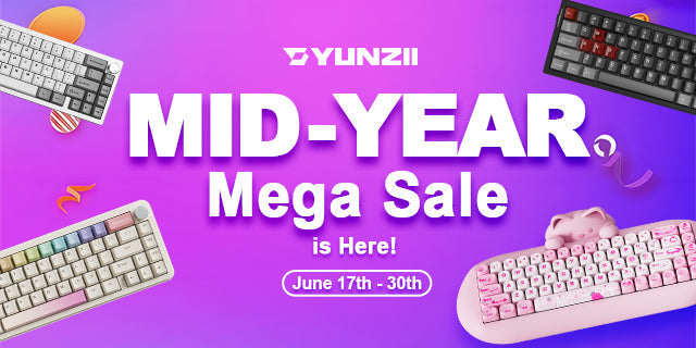 YUNZII Mid-Year Mega Sale 2025 – Extra 5% Off Keyboards! – YUNZII