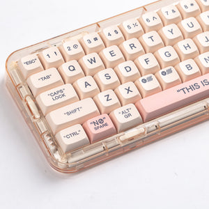 YUNZII Plastic Pink Keycap Set