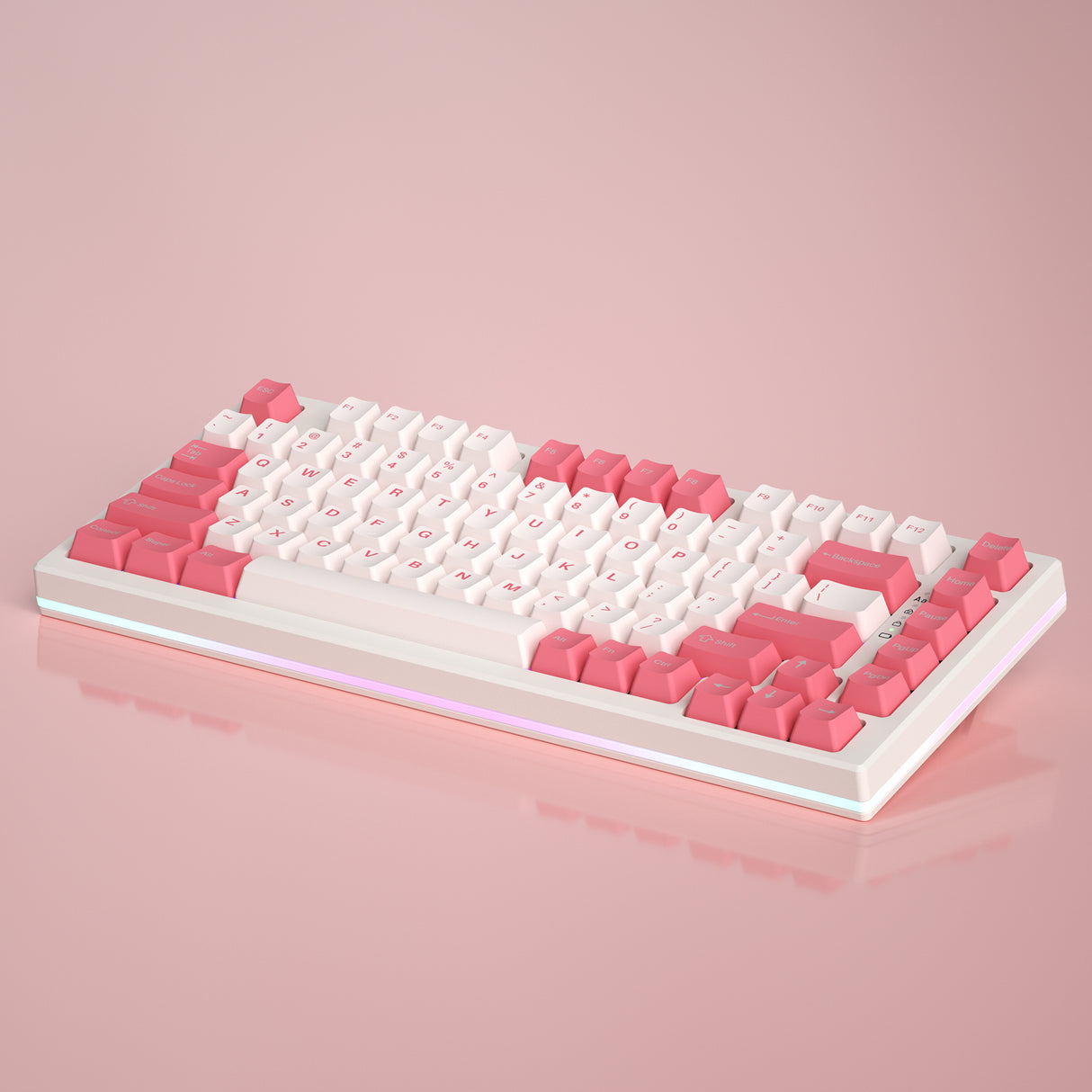 YUNZII YZ75 Pro Pink Wireless Mechanical Keyboard