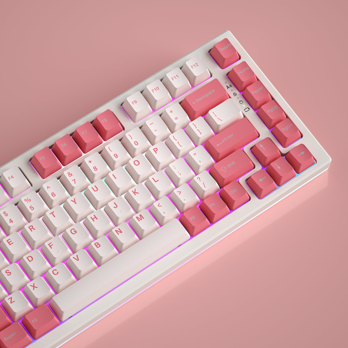 YUNZII YZ75 Pro Pink Wireless Mechanical Keyboard