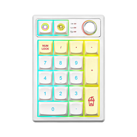 YUNZII YZ19 Gasket Wireless Mechanical Knob Numeric Keypad Num Pad