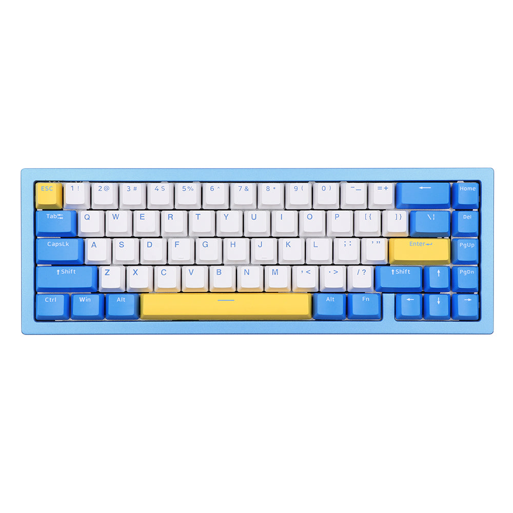 YUNZII Ajazz AC067 Peak Blue 67 Keys Hot-Swappable Gasket Mounted  Mechanical Keyboard