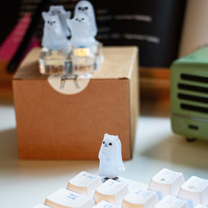 YUNZII Light Transmission Little Ghost Artisan Keycap