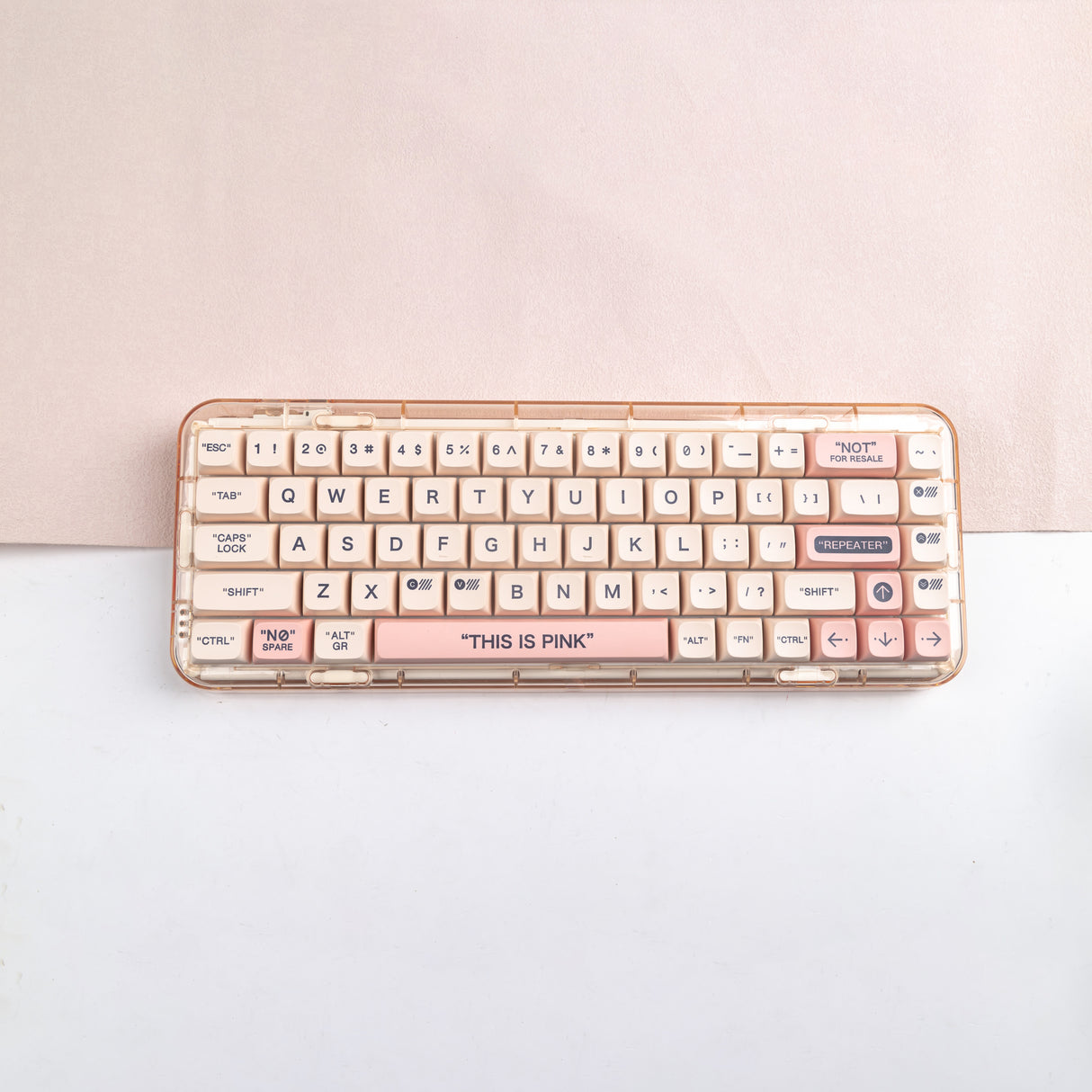 YUNZII Plastic Pink Keycap Set