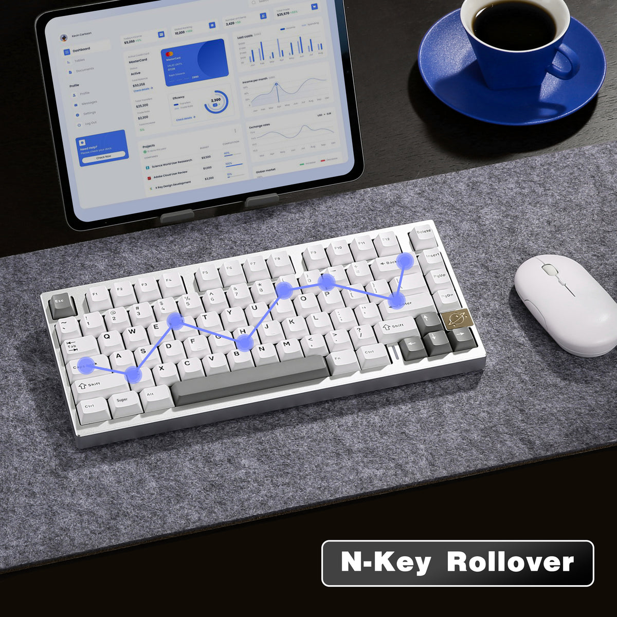 YUNZII AL75 CNC Aluminum Wireless Mechanical Keyboard – YUNZII KEYBOARD