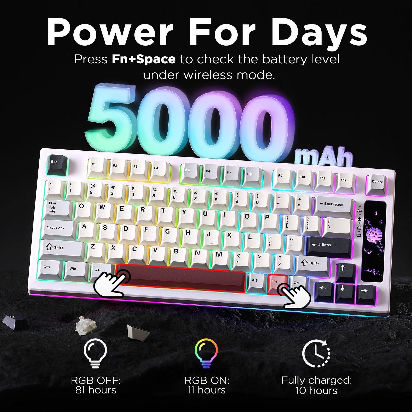 Hall Effect Keyboard YUNZII RT80 Rapid Trigger Gaming Keyboard | 8K ...