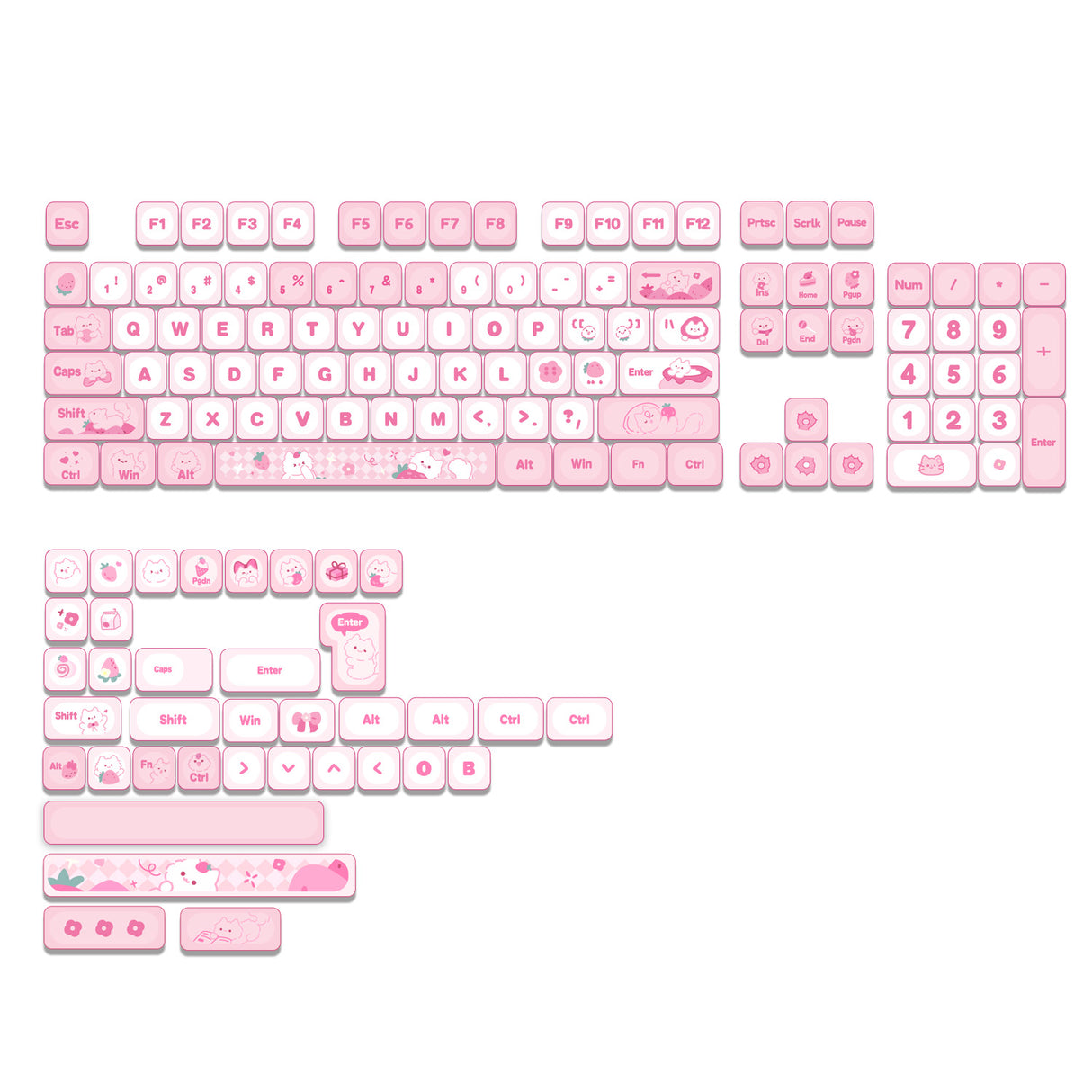 YUNZII Meow Meow MOA Profile Keycap Set