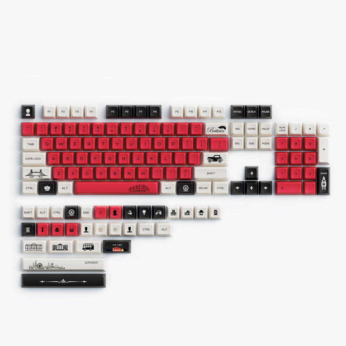 YUNZII London Keycap Set