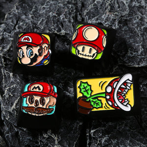 TAC SUPER MARIO Aluminum Artisan Keycaps