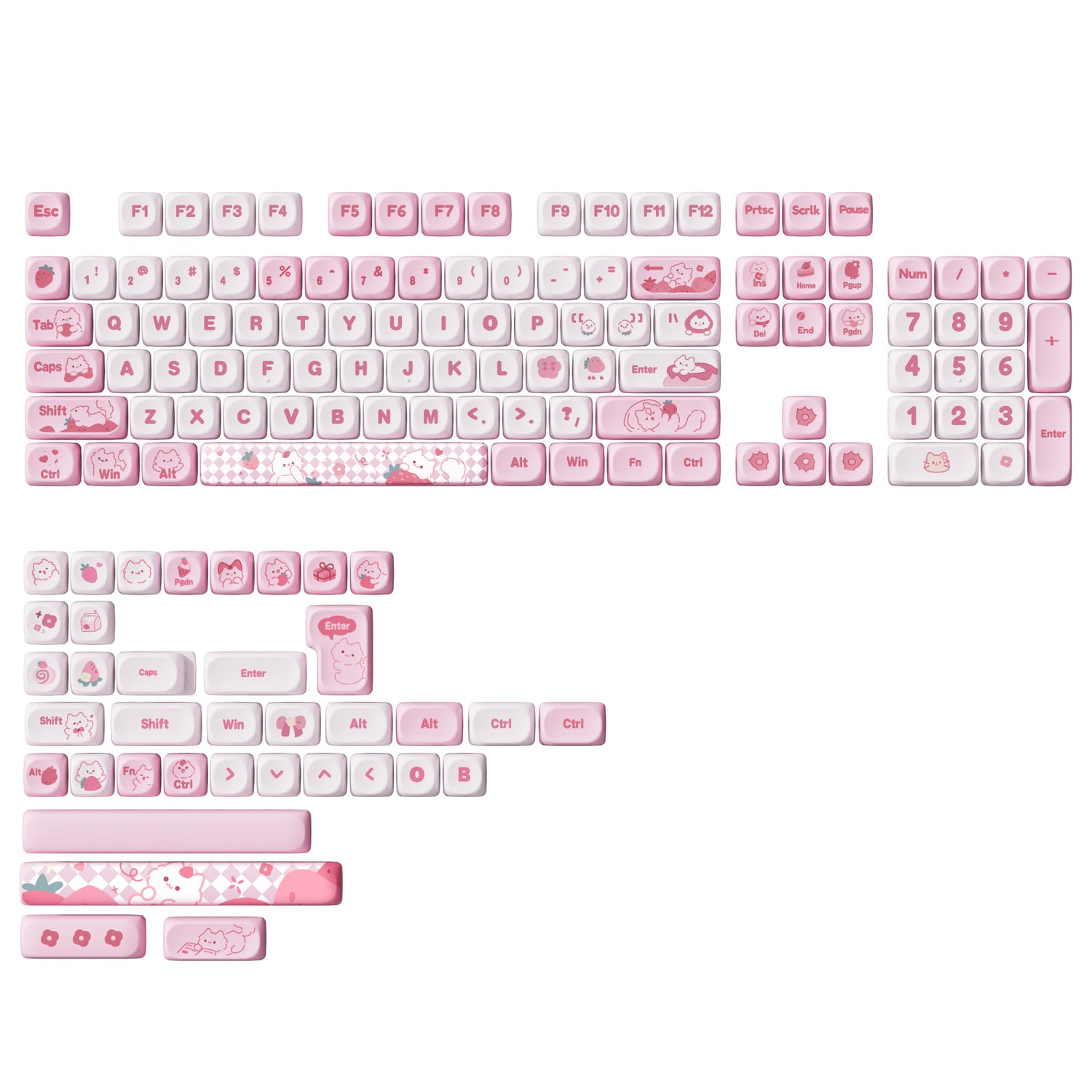 JOMKIZ 141 Keys PBT Keycaps, MOA Profile, Color Sublimation, Custom JOMKIZ 141 Keys PBT Keycaps, MOA Profile, Color Sublimation, Custom