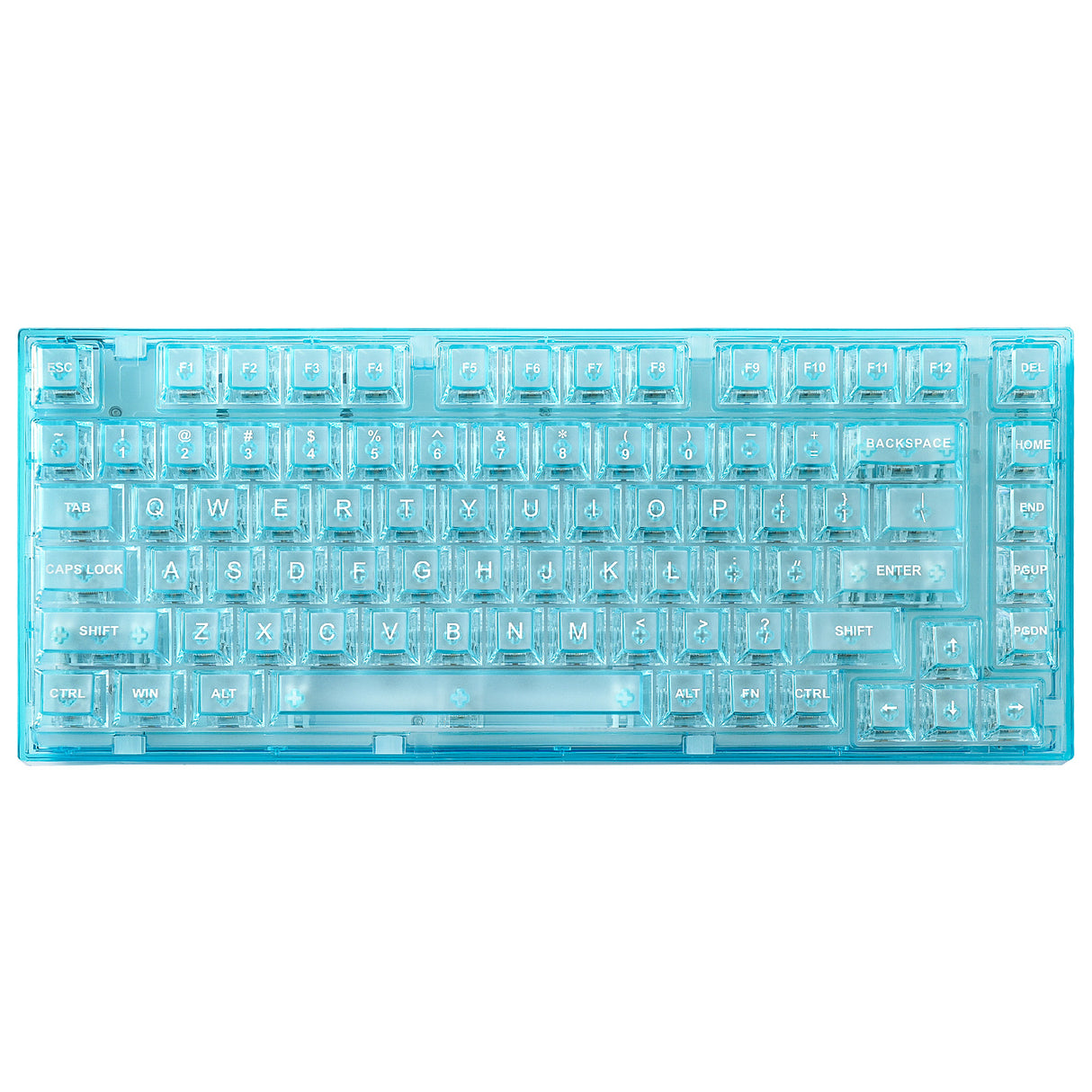 YUNZII X75 PRO 82 Key Wireless Hot Swappable Gasket Transparent Mechanical Keyboard