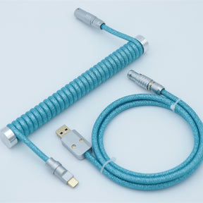 YUNZII Custom Coiled Aviator USB Cable Cord - Blinking