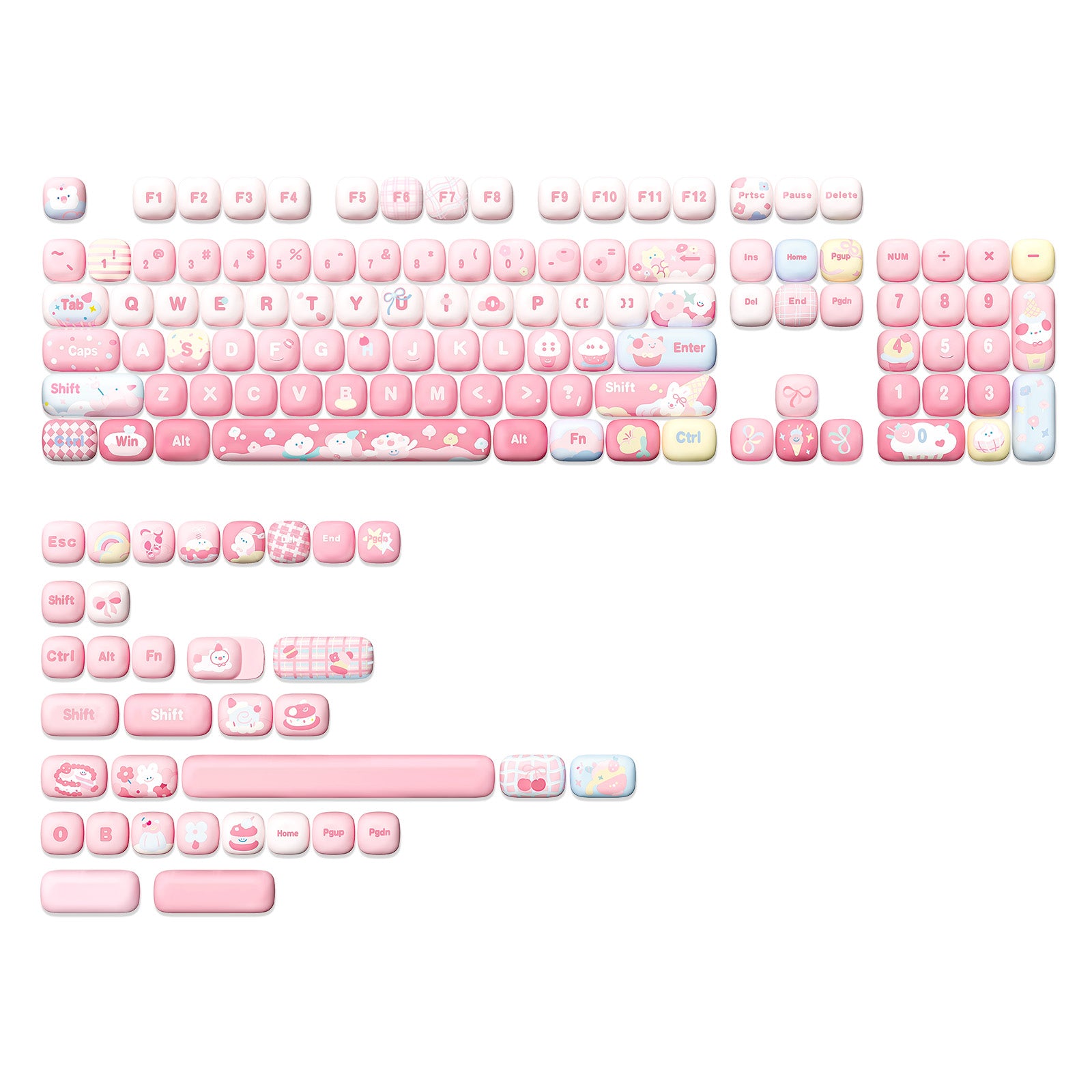 pbt keycap set dye sub keycaps cherry profile custom keyboard