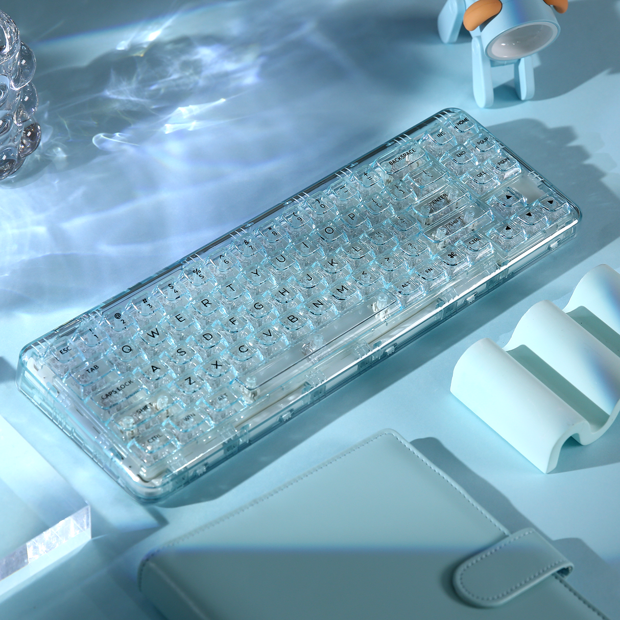 【大幅値下げ中】YUNZII X71メカニカルキーボード YUNZII X71 Transparent Wireless Gasket Mechanical Keyboard