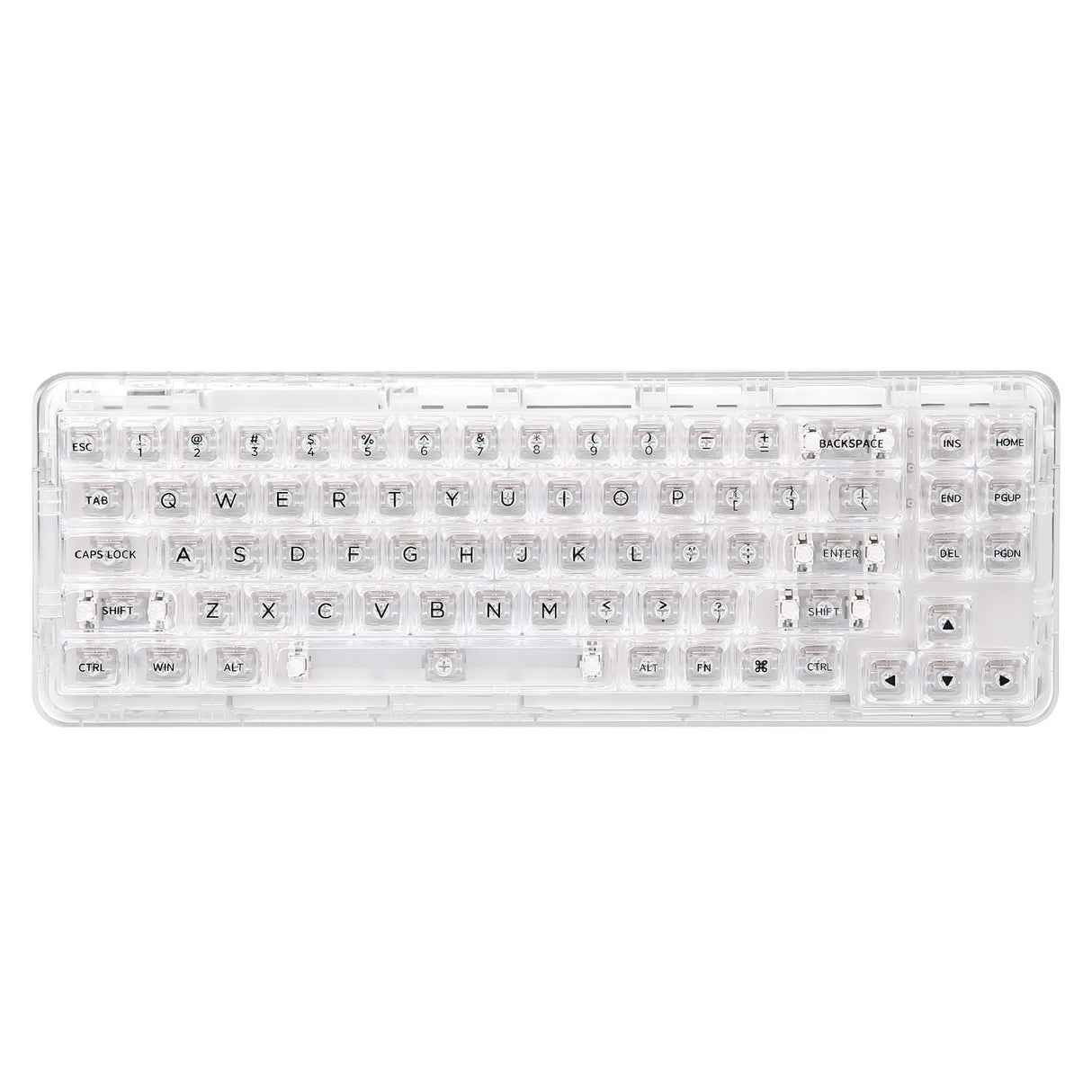 YUNZII X71 Transparent Wireless Gasket Mechanical Keyboard