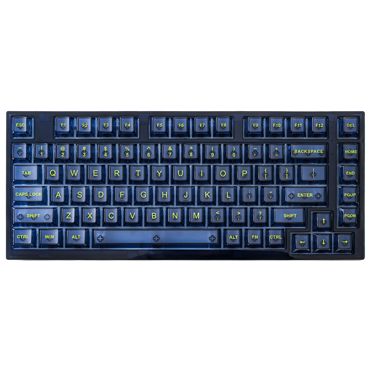 YUNZII X75 PRO 82 Key Wireless Hot Swappable Gasket Transparent Mechanical Keyboard