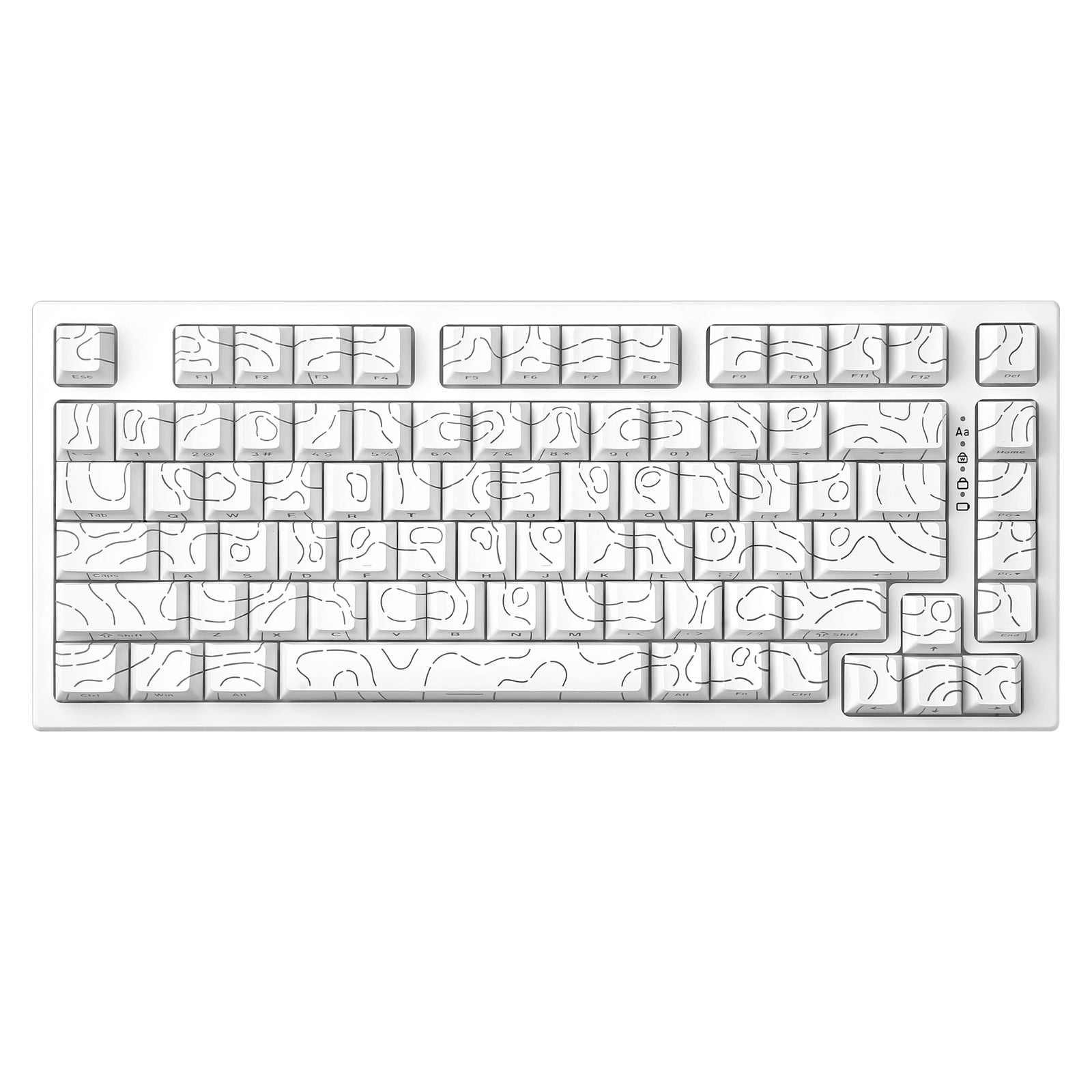 YUNZII RT80 White Line Rapid Trigger 8K Magnetic Keyboard