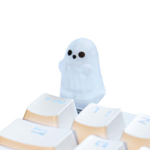 YUNZII Light Transmission Little Ghost Artisan Keycap