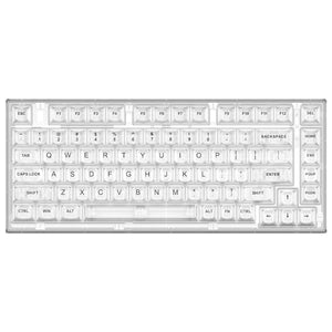 YUNZII X75 82 Keys Wired Hot Swappable Gasket Transparent Mechanical Keyboard