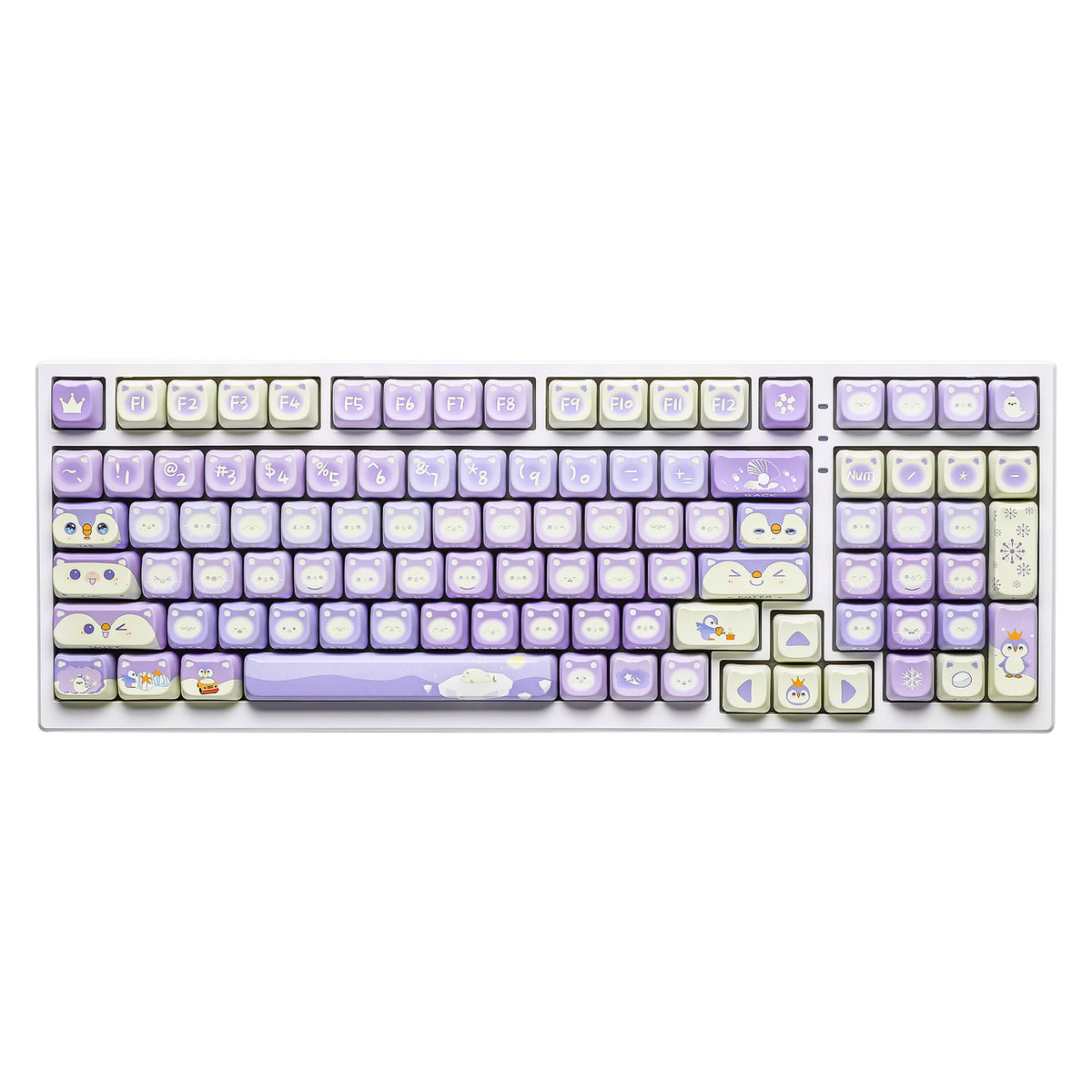 pbt keycap set dye sub keycaps cherry profile custom keyboard FOREST ...