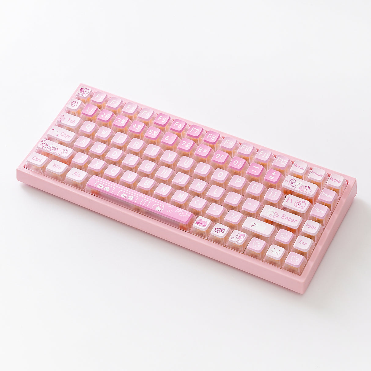 YUNZII Sakura Kitty KSA Profile Keycap Set