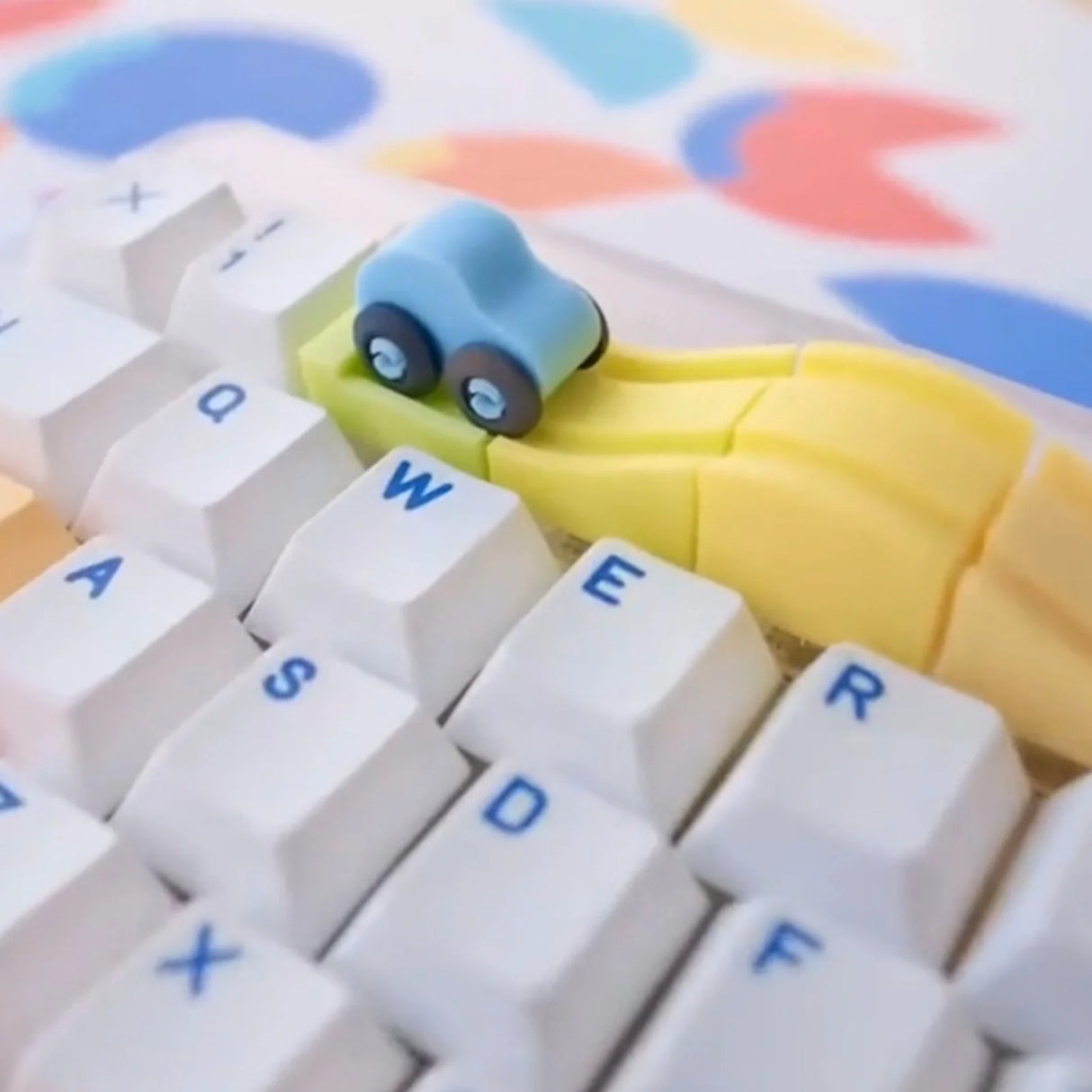 Rainbow Roller Coaster Artisan Keycap