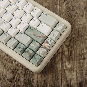 YUNZII Spring Tea Cherry Profile Keycap Set