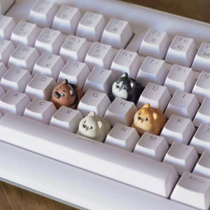 Shiba Family Artisan Keycap