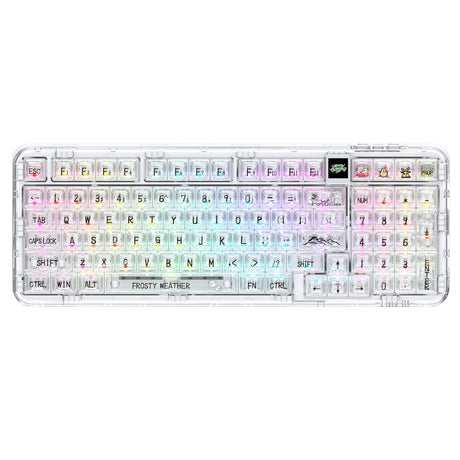 YUNZII Coolkiller CK98 Wireless Hot Swappable OLED Mechanical Keyboard-Polar Bear