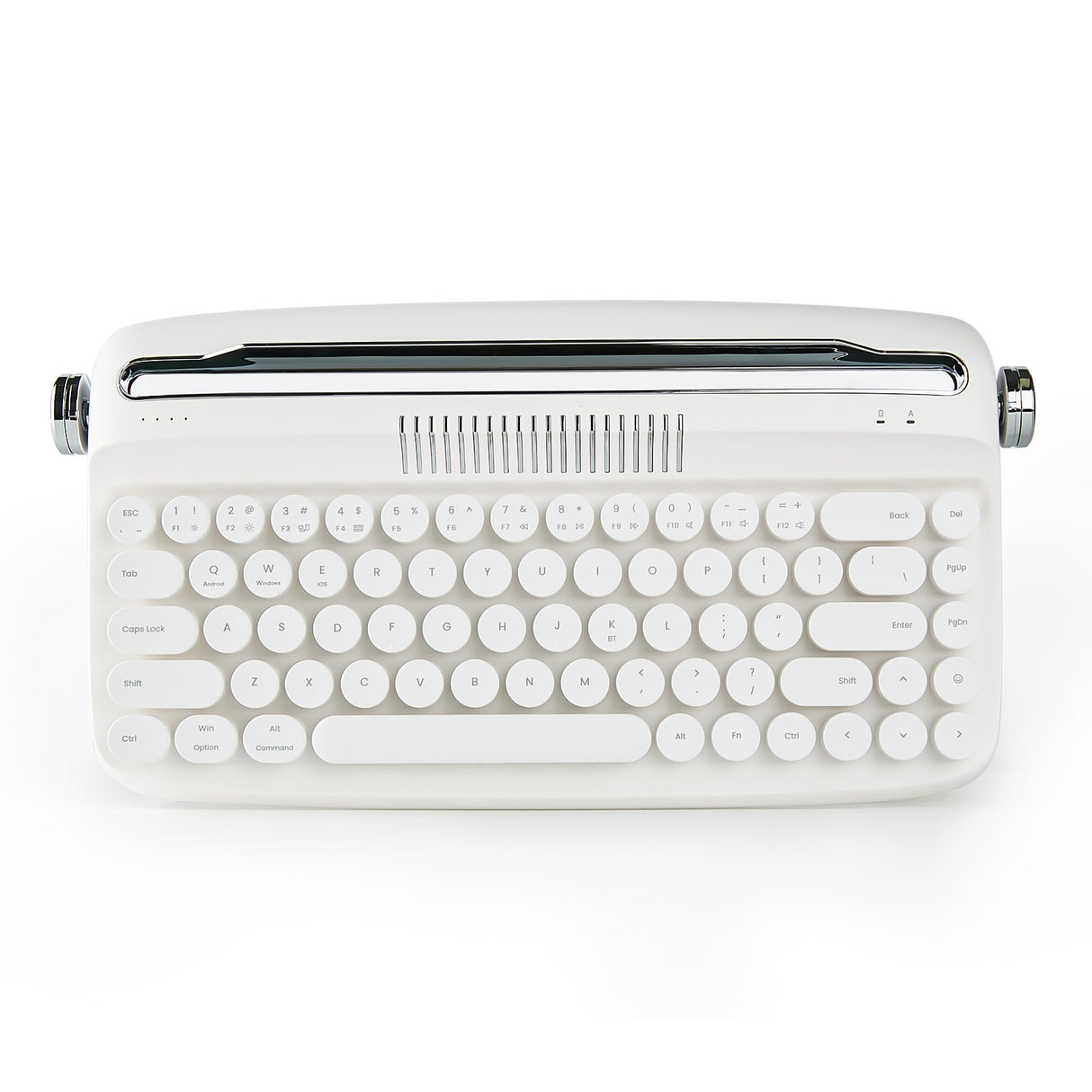 YUNZII ACTTO B307 Ivory Butter Upgraded Rechargeable Wireless Retro Typewriter Keyboard