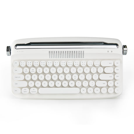 YUNZII ACTTO B307 Sand Beige Upgraded Rechargeable Wireless Retro Typewriter Keyboard