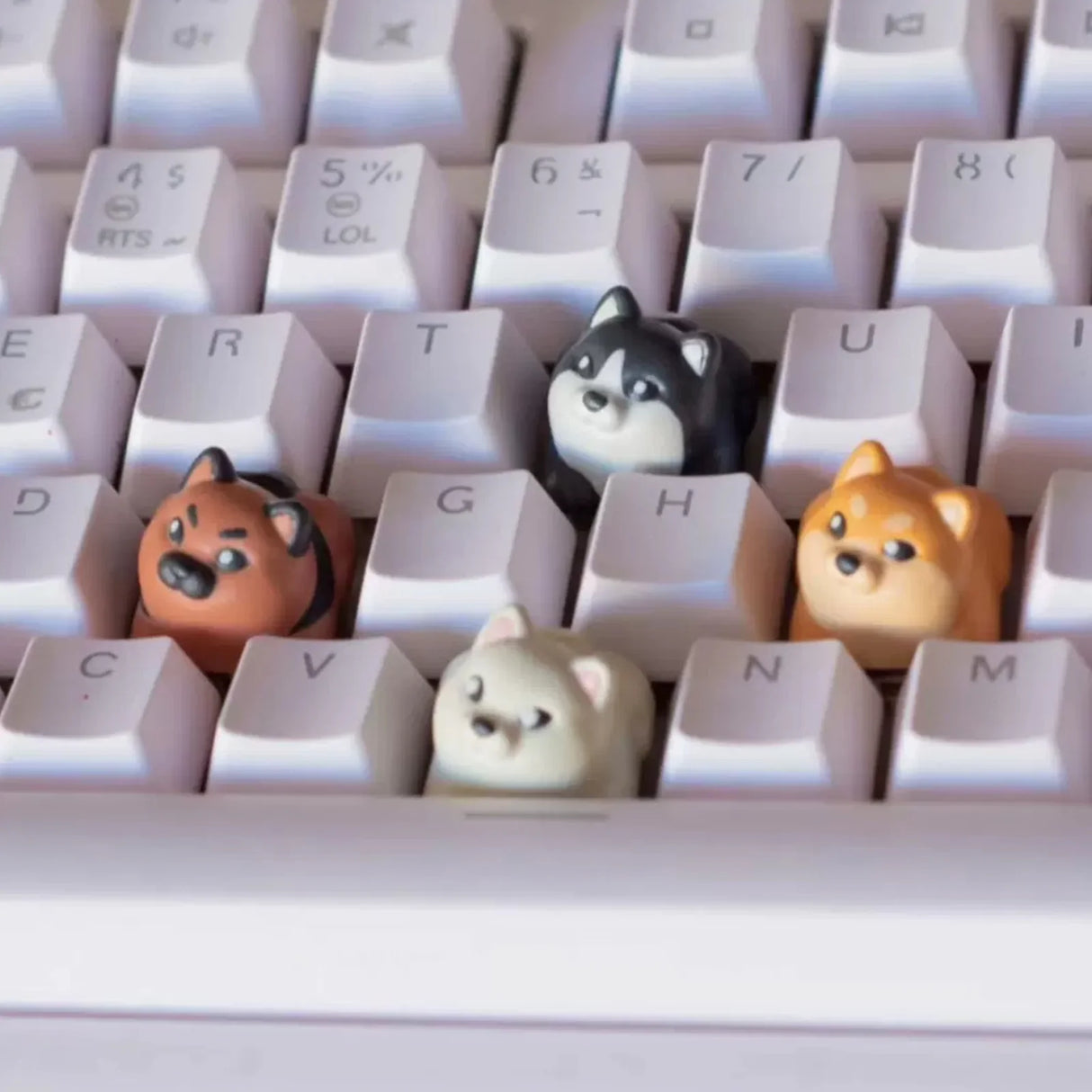 Shiba Family Artisan Keycap