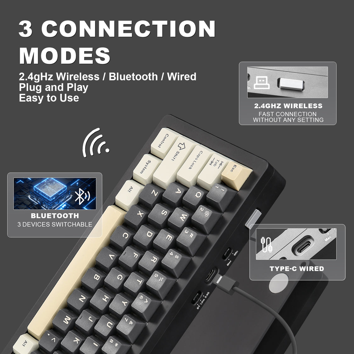 YUNZII AL71 Full Aluminum Mechanical Keyboard – YUNZII KEYBOARD