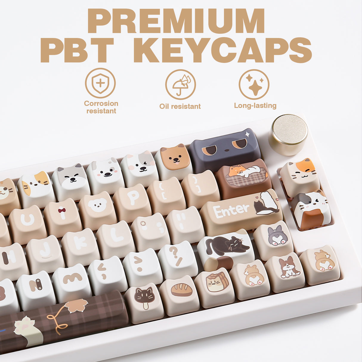 YUNZII Pawcap MAO Profile Keycap Set